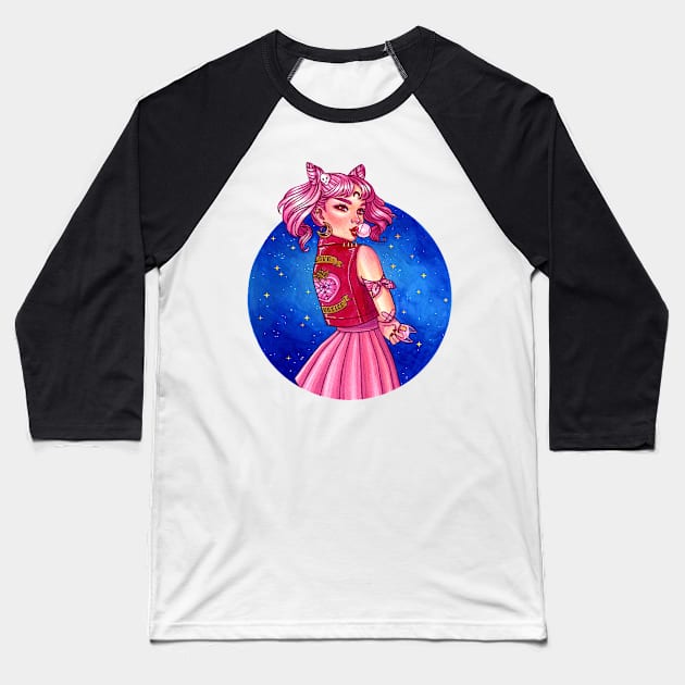 Girl Gang ChibiUsa Baseball T-Shirt by imawonder